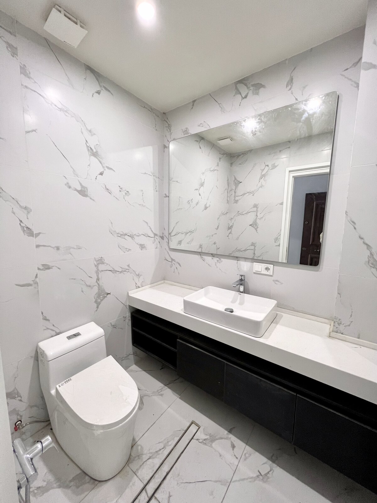Completed bathroom, second unit