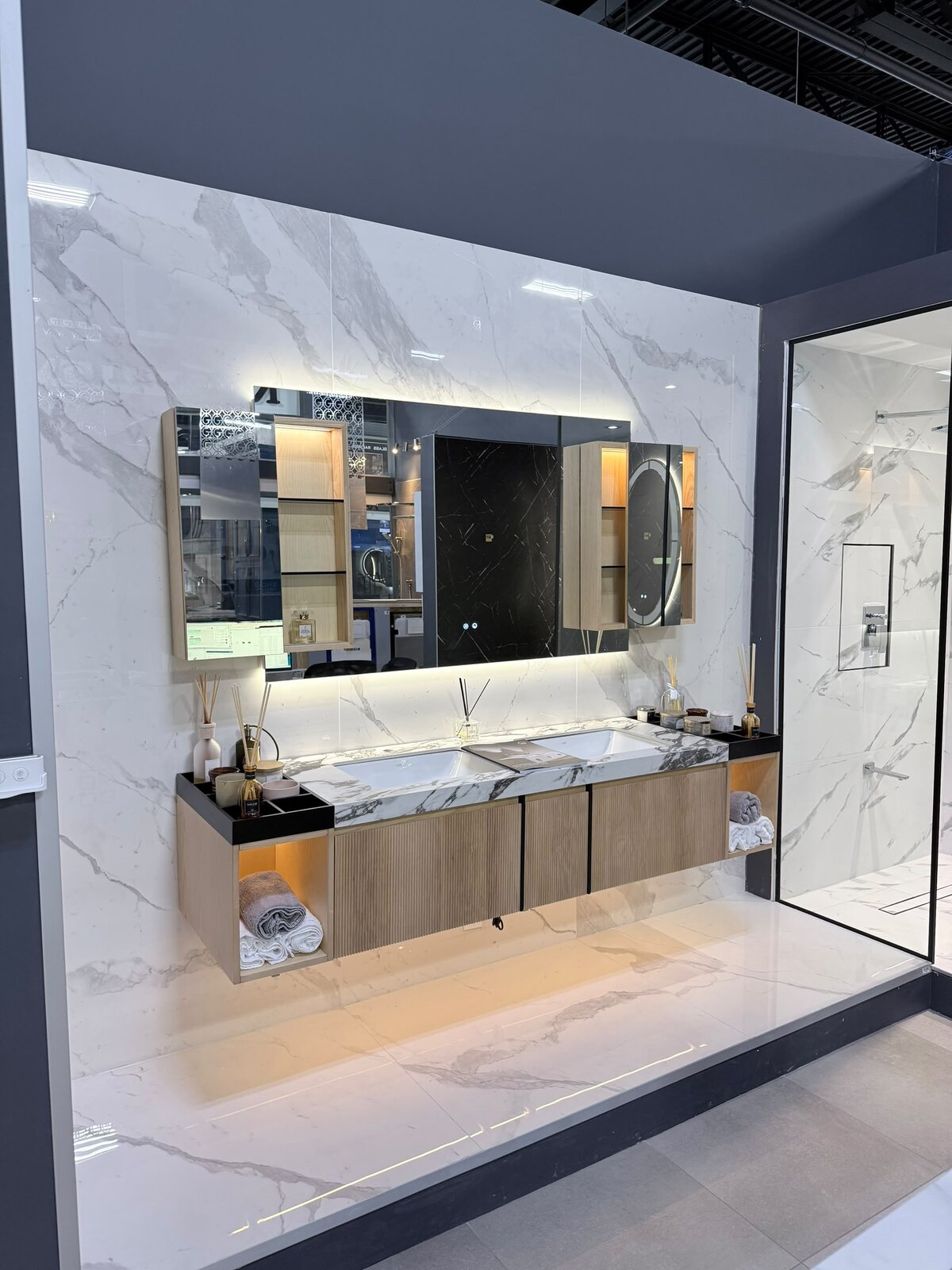 AVEMONT showroom vanity display