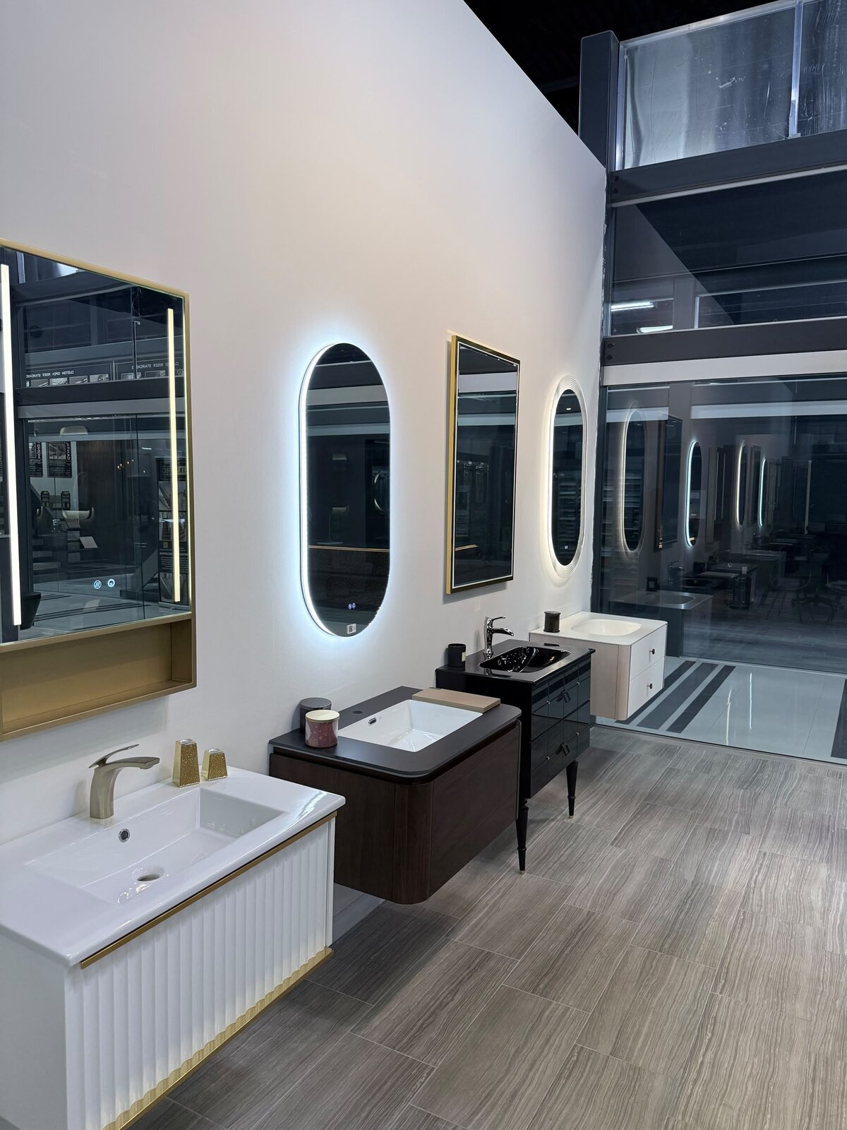 AVEMONT showroom powder room vignette